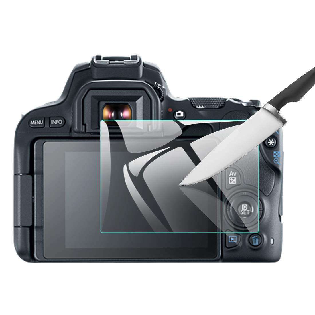 

EternalStars Camera Screen Protector with 9H Full for Canon EOS Kiss 3-Piece Hardness, Coverage, X9/X10