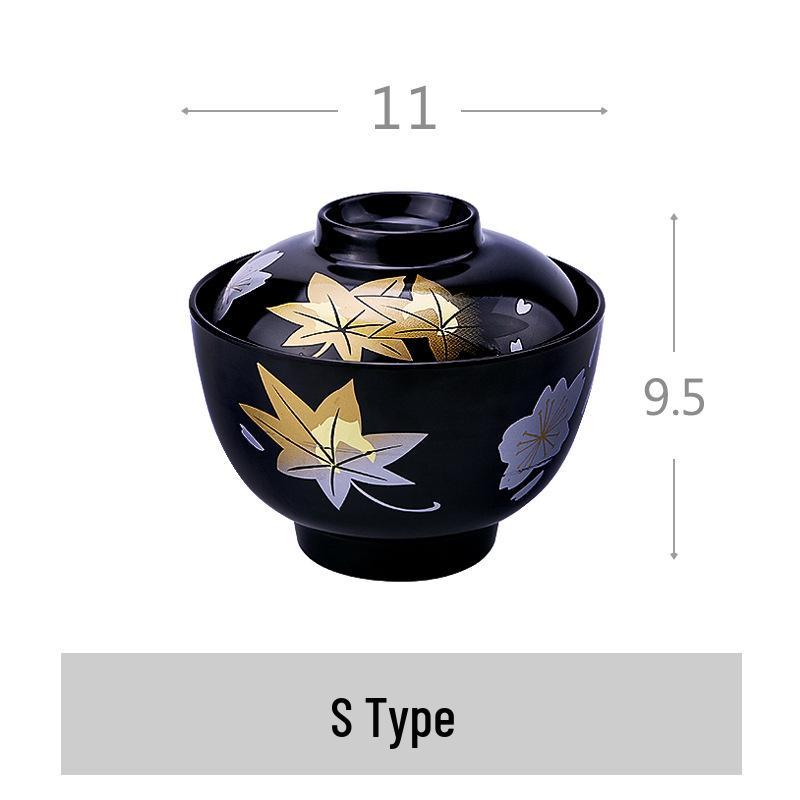 Japanese-Korean Style Soup Bowl with Lid - Versatile for Soup, Rice, or Dipping Sauces