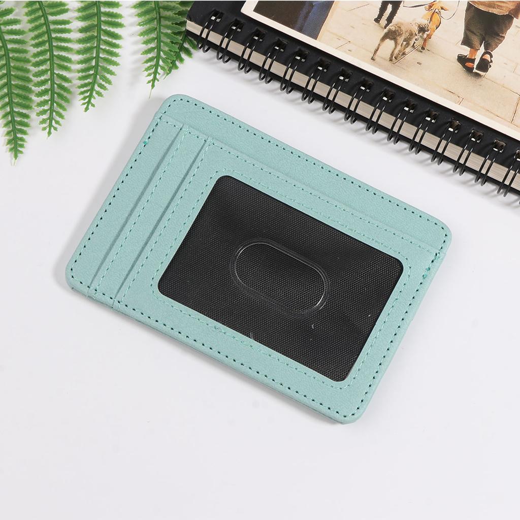 Slim Card Holder Wallet RFID Blocking Business Credit Cards Holders Money for Case PU Leather Purse for Women Men