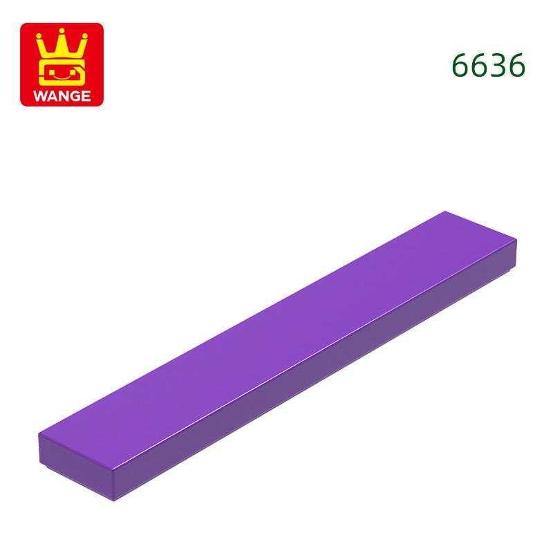 121Pcs/lot 6636 1x6 Tile Building Block Moc Classic Accessories Compatible with Brick Children Toys Gift Box
