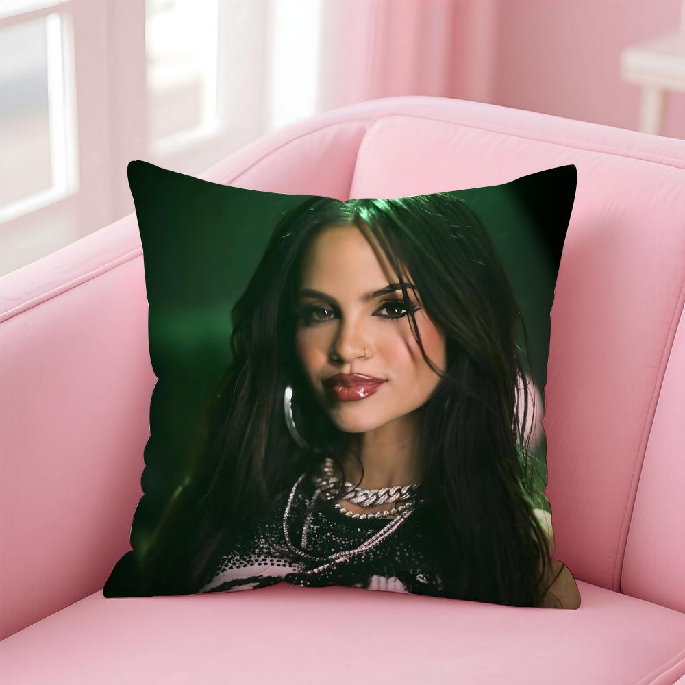 N-Natti Natasha Singer Cushion Cover Comfortable Reversible Pillow Cover Ideal For Car Sofa Bedroom & Beyond