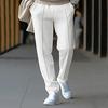 2024 Men's Waffle Casual Pants: Trendy Toothpick Stripe, Comfortable Straight-Fit for Spring & Autumn