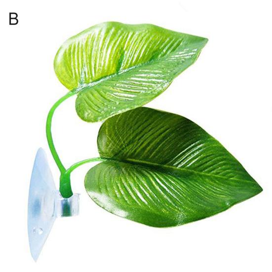 

Aquarium Fish Tank Simulation Leaves Landscaping Artificial Plants Ornament B