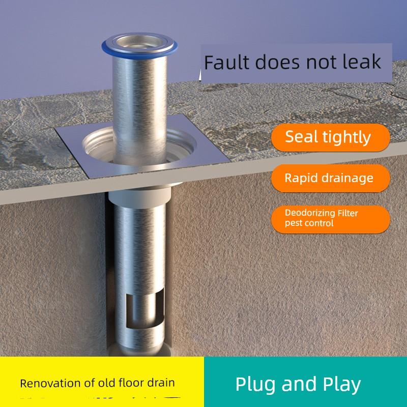 304 Deodorant Floor Drain Core Deep Water Seal 75mm Core Sewer Deodorant Artifact Lengthened Fault Special Small Caliber 28mm