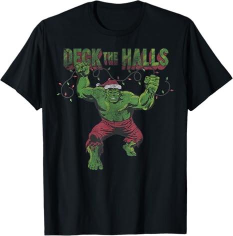 Christmas Hulk Deck The Halls TShirt Unisex3 S