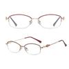 Reading Blue Light Single 750 [NEGISU] Women's Glasses, Stylish, Blocking, Portable, Ultra-Thin Lenses, Vision, Purple/Pink