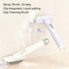 Spray Rotating Tile Scrubber with Hard Bristles for Bathroom Kitchen Grout Cleaning Efficiency Cleaner for Home Use