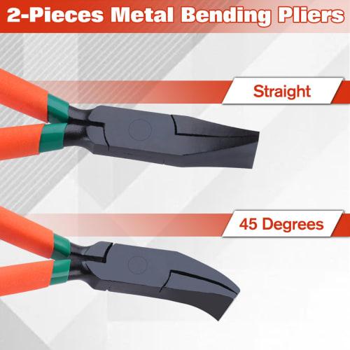 SPEEDWOX 2-Piece Set of Grip Pliers for Sheet Metal Benders, Hand Seamer Pliers, and Bending Tools for Sheet Metal Bending, Sheet Metal Bending, and B