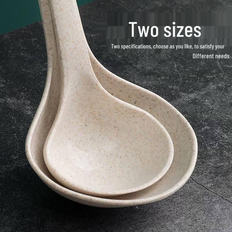 Large Wheat Fiber Long Handle Soup Ladle