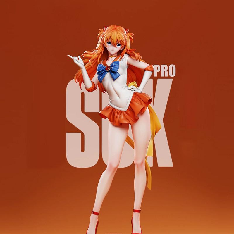 30cm In Stock Anime Asuka Langley Soryu Figure Pvc Collection Statue Desk Decoration Collectible Model Doll Gift