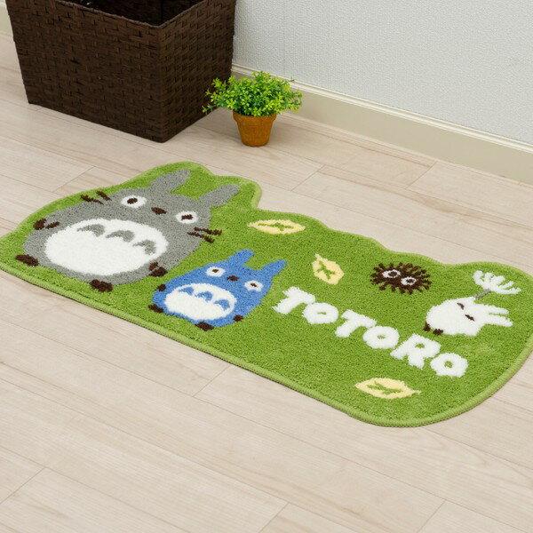 Accent Mat Totoro Wind Play Approximately 4790cm Green Senko Ghibli Desk Non-slip Interior Living Room Bedroom Childrens Entrance Cute Character Life