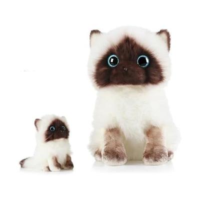 Realistic Ragdoll Cat Plush Toy - Perfect Gift for Cat Lovers, Soft & Cuddly, Adorable Home Decor, Realistic Design, Lifelike Expression, Stress