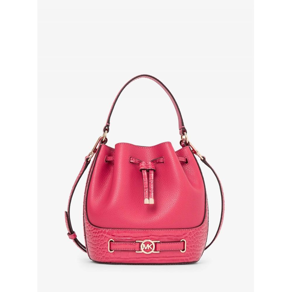 

Michael Kors Reed Belted Bucket Shoulder Medium 35f4g6rm2a7011 Light Berry Solve F