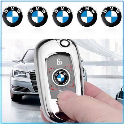 For E34 E46 E39 E38 E90 E60 E36 F30 F30 F10 E92 E38 E91 G30 G38 M3 M5 11/14mm Car Remote Key Fob Emblem Badge Radio Button Sticker