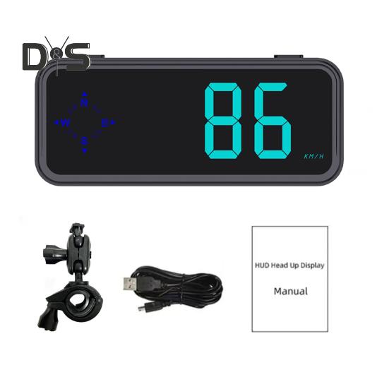 Mini LED digitální rychloměr GPS auto HUD head-up displej mph/kmh univerzální pro všechna vozidla GPS modul pro zrychlení a brzdění testování