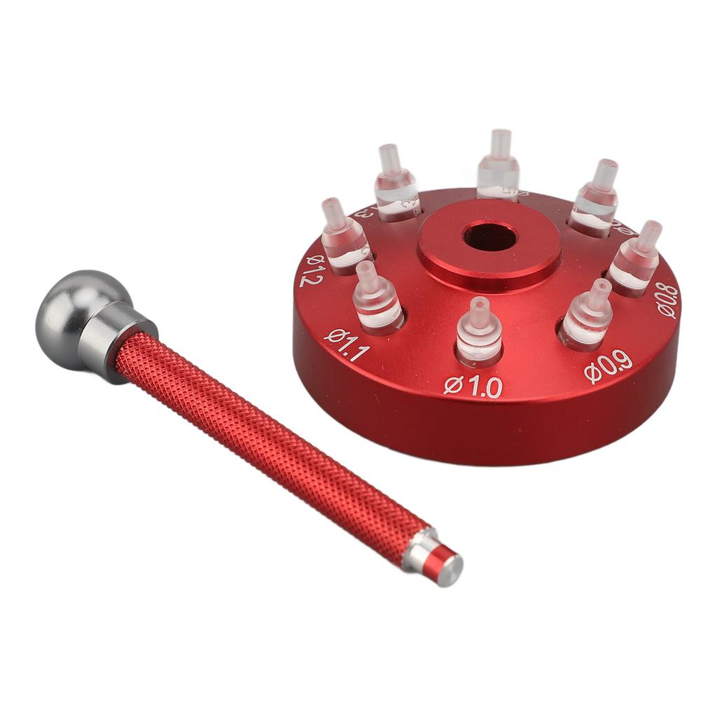 Uhrzeiger Einsetzwerkzeug Setzpresse Legierter Stahl Uhrzeiger Einsetzer mit 8 Stück Setzköpfen für Uhrmacher