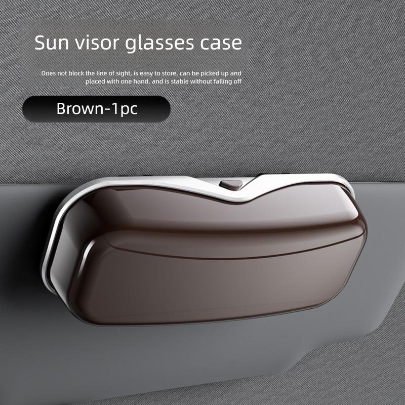 Car Sun Visor Eyeglasses Case & Card Holder
