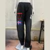 Trendy Digital Print Y2k Elastic Waist Street Hip-hop Loose Straight Leg Sweatpants