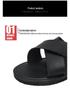Men's Black One-Strap Flat Sandals - 2026 Summer High-End Fashion Beachwear