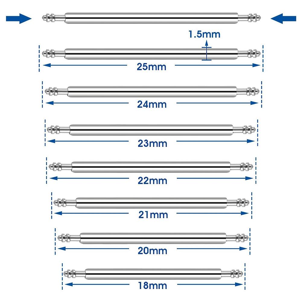 Einfach zu bedienendes Uhrenarmband-Entfernungswerkzeug-Kit Mit Federstegwerkzeug Uhrenreinigungstuch Gliederentfernungs-Stiftentferner-Kit Zur Armbandanpassung
