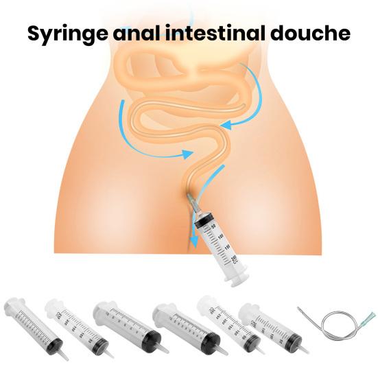 150/200//250/300/350/500ML Easy Insertion Anal Flusher Precise Scale Effortless Feces Drainage Anal Flusher