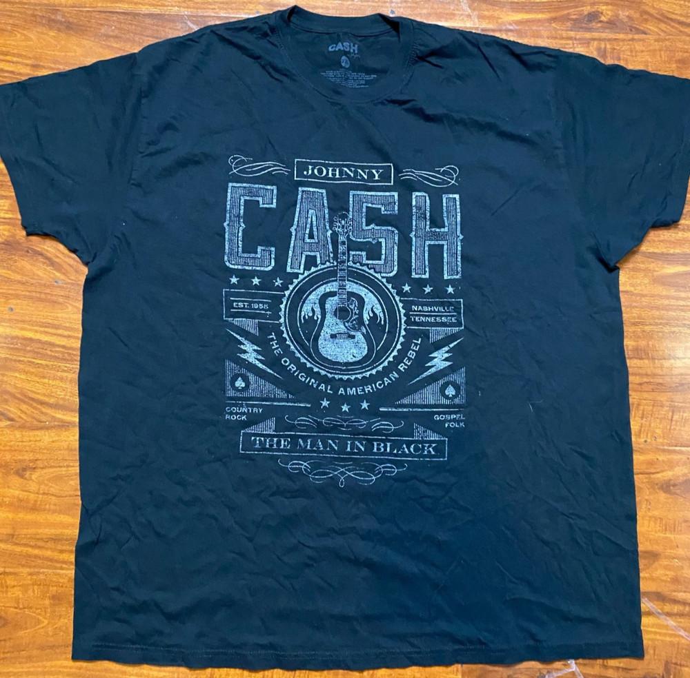 JOHNNY CASH   The Original American Rebel The Man in Black Tee SZ 2XL-NWOT Unisex T-Shirt XXXL