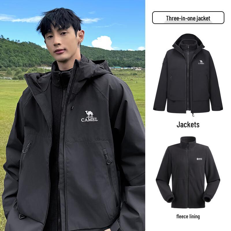 CAMEL Унисекс Походная куртка 3-в-1 с флисовой подкладкой M34CA49650 XL