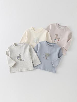 Infant Boys' Cartoon Long-Sleeved T-Shirt - 2026 Spring Collection