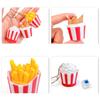 3D Printed EDC Keyboard Toys Simulation Chicken Fries Popcorn Clicker Push Button Decompression Fidget Toys Keychain Pendant