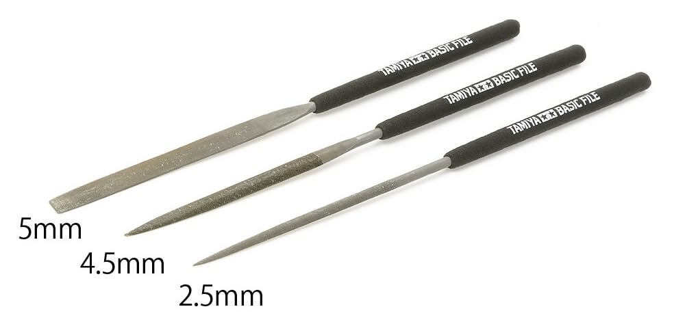 Tamiya Craft Tools Series 104 Basic File Fine Double Plastic Model Tool 74104 No. Set, Cut,