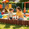 Garden Fence 5 Pieces Decorative Black Flexible Guard Strip Lawn Edging For Outdoor Outside Patio Yard Backyard Walkway Pathway