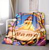 Custom Name Butterfly Garden Flannel Blanket Throw Blanket Soft Warm Sofa Bed Home Decor Unique Gift