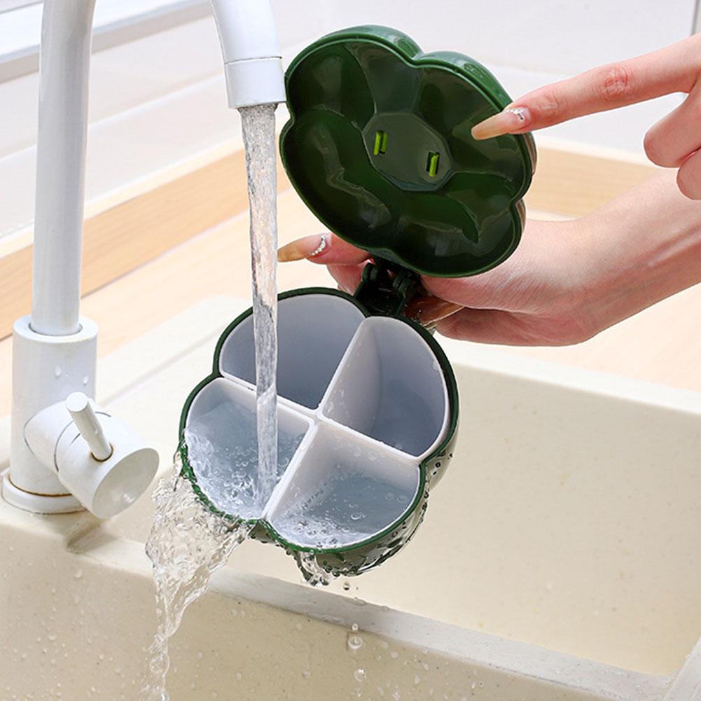 Zásobník na koření 4 v 1 se lžičkou na pepř a koření Plastová dóza Kreativní dóza na grilování ve tvaru chilli a koření do kuchyně