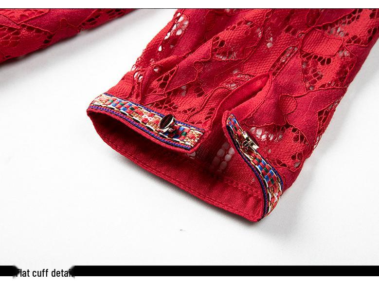 Vestido Cheongsam Étnico de Talla Grande con Cuello en V y Cintura Elástica - Estilo Retro Bohemio para Primavera y Otoño