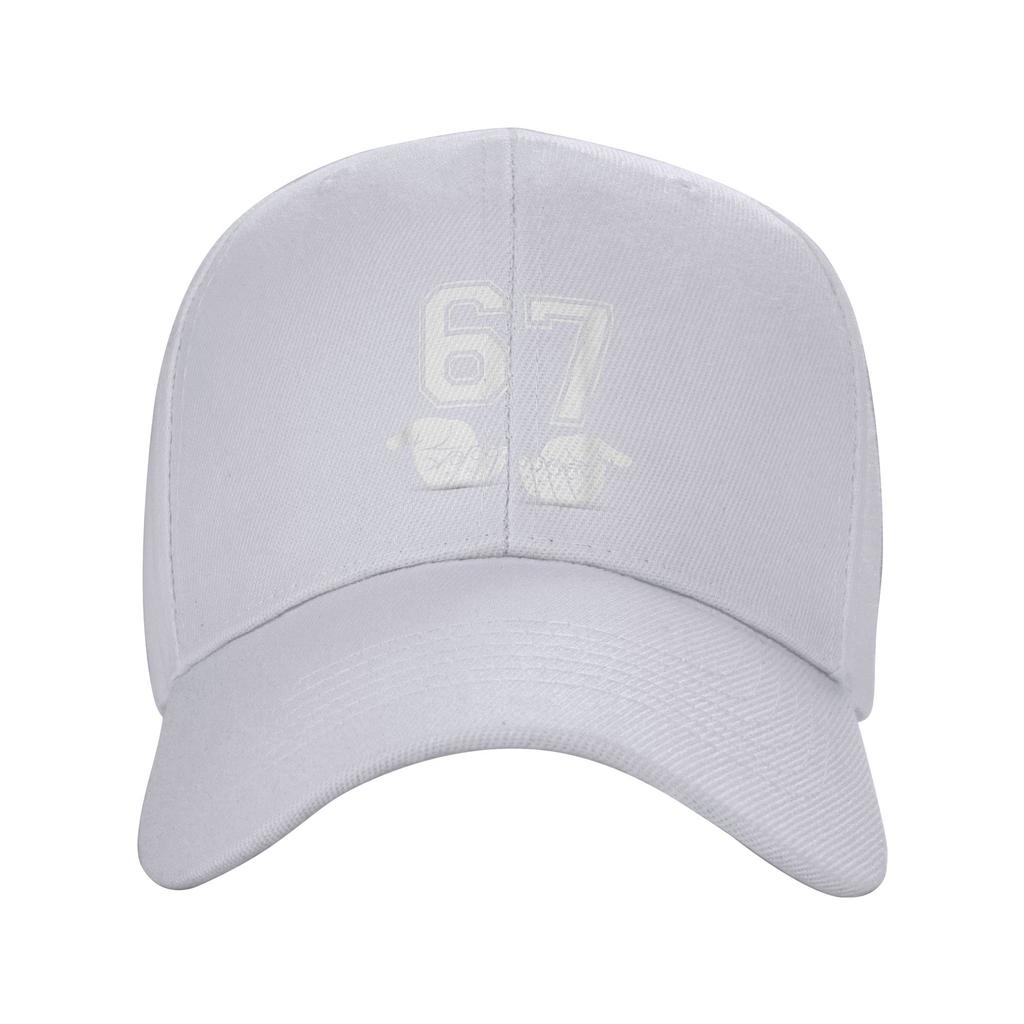 Six Seven 67 Minimal Number Design with Open Hands Casual Baseball Cap Outdoor Sports Trucker Hat Summer Sun Men Baseball Caps