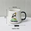 Cute Panda Ceramic Mug - Large Capacity for Home, Students, and Couples