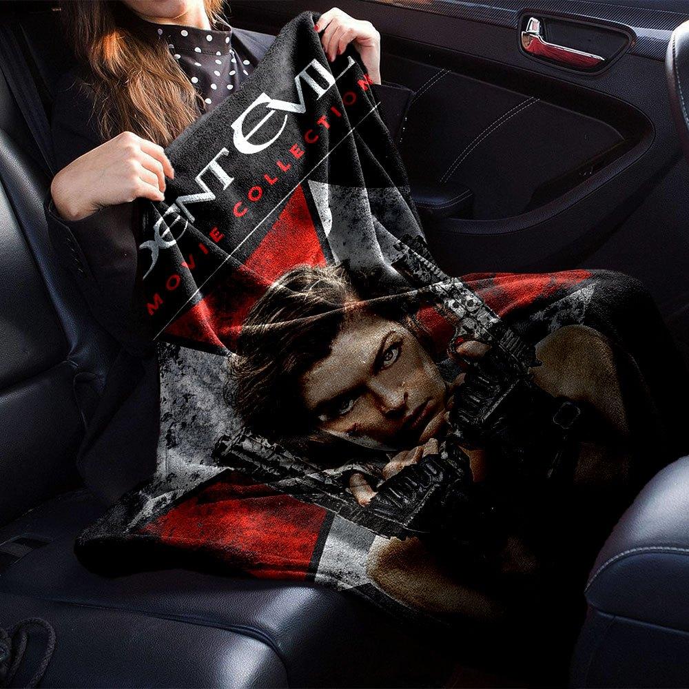 1pc Resident Evil Blanket Soft Warm Throw for Home, Office, Travel All Season Cozy Bedding Gift, Office Cozy AccessoryB3