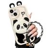 Použiteľné na puzdro na mobilný telefón Apple 15promax IPhone 14/13 Roztomilý plyšový panda šnúrka 11/12 Silikónový mäkký