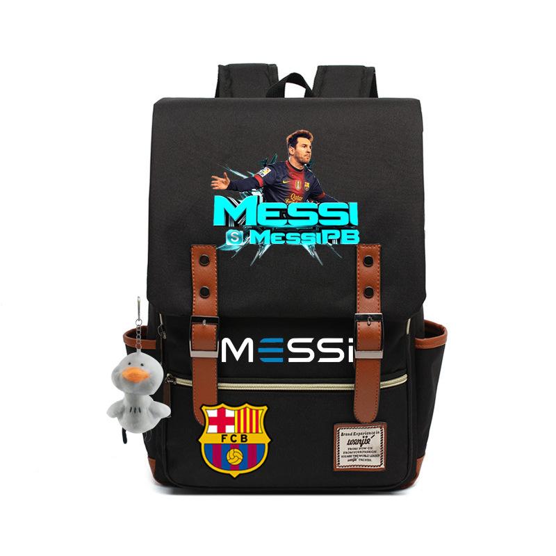 2023 neuer Schulranzen Lionel Messi Koreanischer Oxford-Stoff Rucksack Nylon, Reisetasche Damen Outdoor Rücken