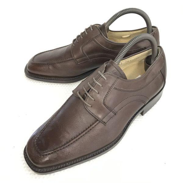 USED/L.E. Limited Edition Business Dress U-tip Shoes 24.5 Brown Made In Japan