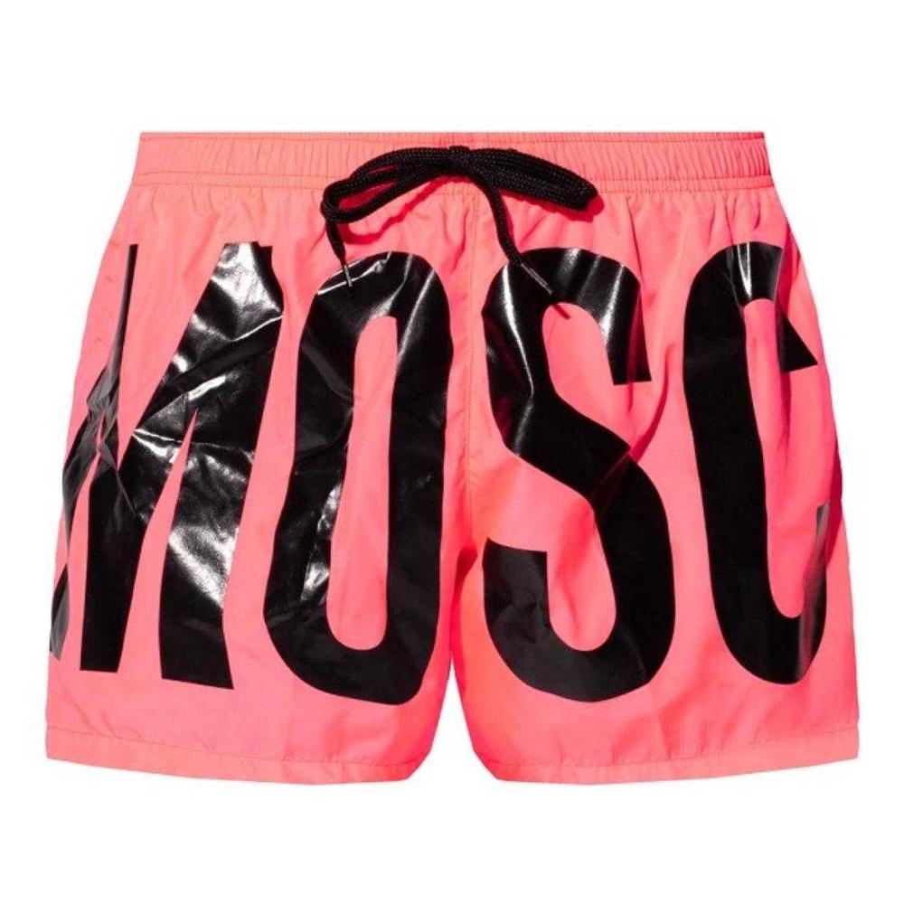 Moschino Mens Logo Polyester Swim Shorts