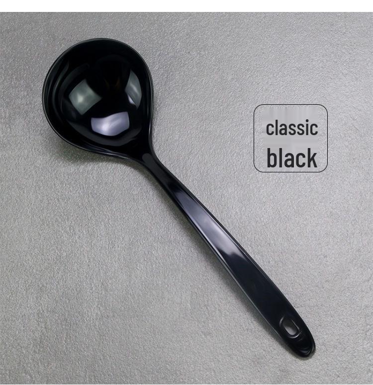 Thickened Long Handle Disposable Plastic Soup Spoon with Colander Design for Takeaway