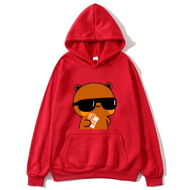 Couple Sweatshirt Bubu and Dudu - PANDA BEAR Love Rich Lovers Graphic Hoodies Women Panda Bear Clothes Kawaii Pullover