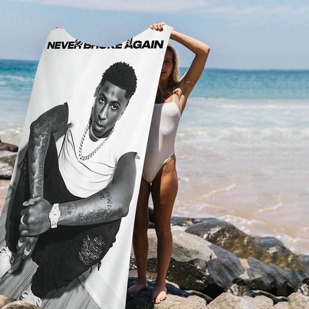 Singer YoungBoy Never Broke Again Microfiber Blanket Quick Drying Beach Towels Oversized Printing Super Absorbent Pool Towel