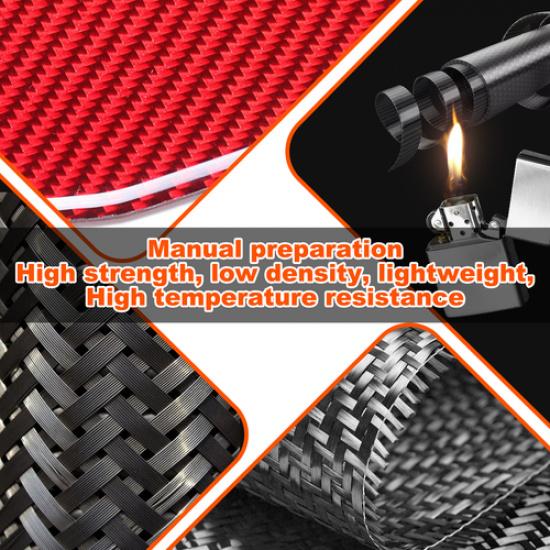 Red Soft Carbon Fiber Dashboard Side Air Vent Outlet Trim For BMW 6 Series 04-10