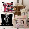 EEmilios PPucciS Logo Maple Design Cushion Cover Happy Autumn Harvest Decor Holiday Decorati Pillow Cover