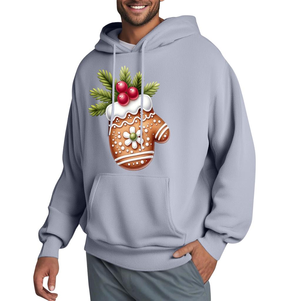Men's Hooded Sweatshirt, Contrasting Color Sweatshirt, Sports   Casual Jacket
