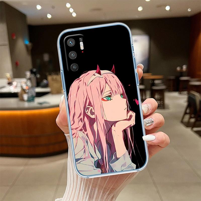 UP50 Zero Two Transparent Phone Case for Motorola Moto G7 G8 G9 G84 G85 G73 G24 G15 Z2 Play Power Plus