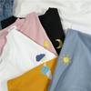 Women Cartoon Embroidery Shirts Tops Autumn Long Sleeve Harajuku Pullover Casual Loose Student Funny Blouses