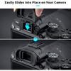 JJC Camera Eyecup Eyepiece Viewfinder for Sony A7 III A7 II A7 A7R IV A7R III A7S II A7S A99 II A9 A58 Camera, Soft Silicone Eye Cup Replacement of